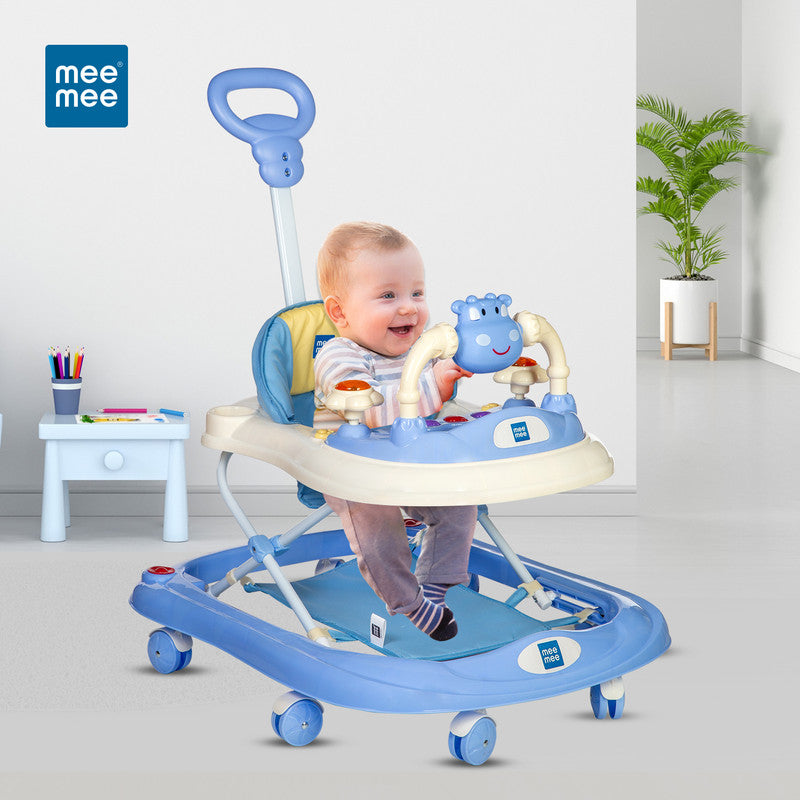 Buy Baby Walker with Adjustable Height and Push Handle Bar Online in India Me n Moms