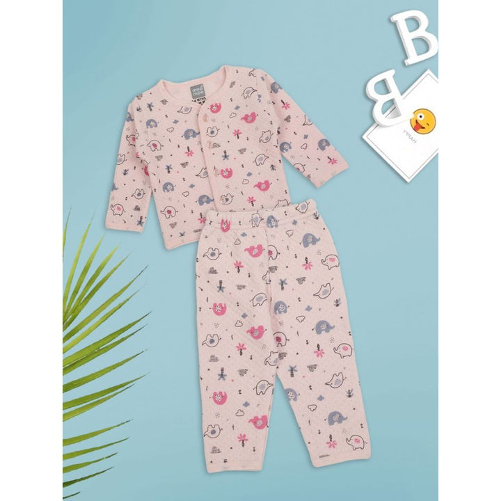 Meemee Night Suit In Pink