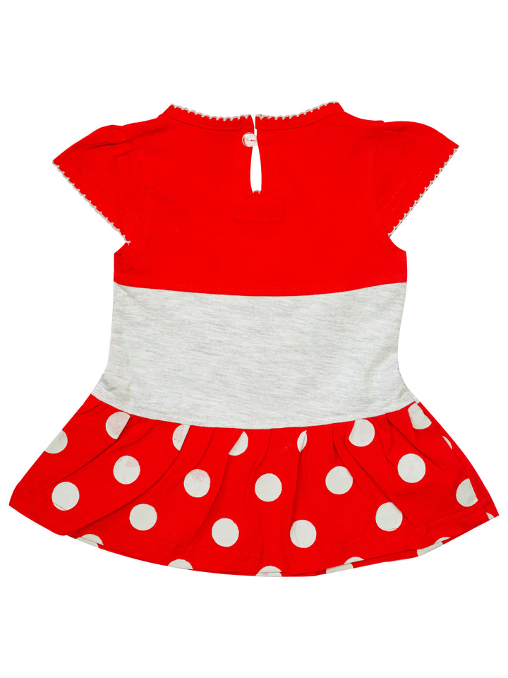 Mee Mee Girls Printed Frock - Red