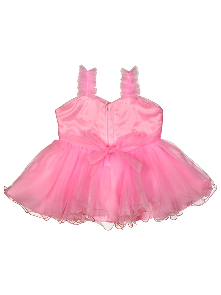 Mee Mee Girls Sleeveless Party Frock - Pink