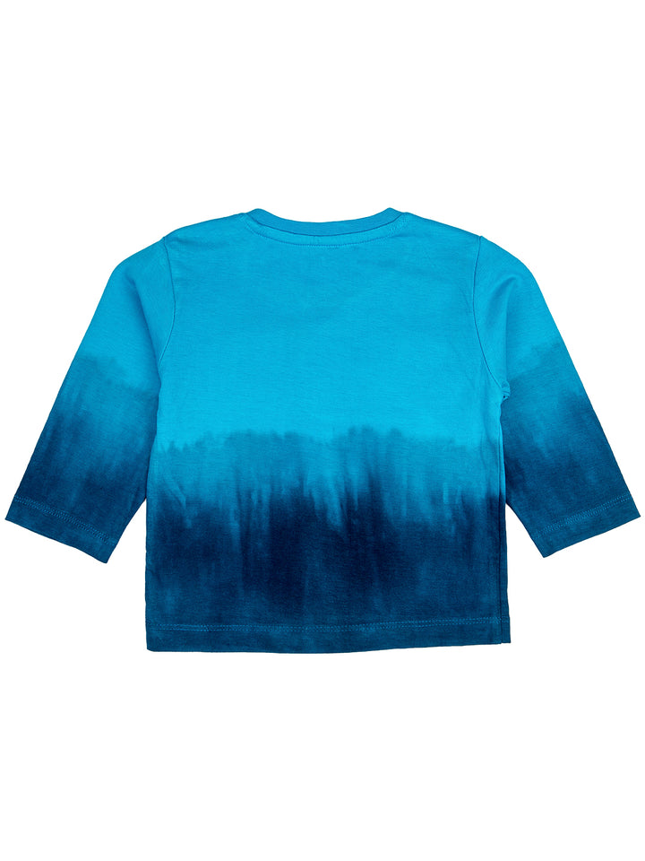 Mee Mee Boys Pack Of 2 T-shirt – Turq Blue & Ecru Melange