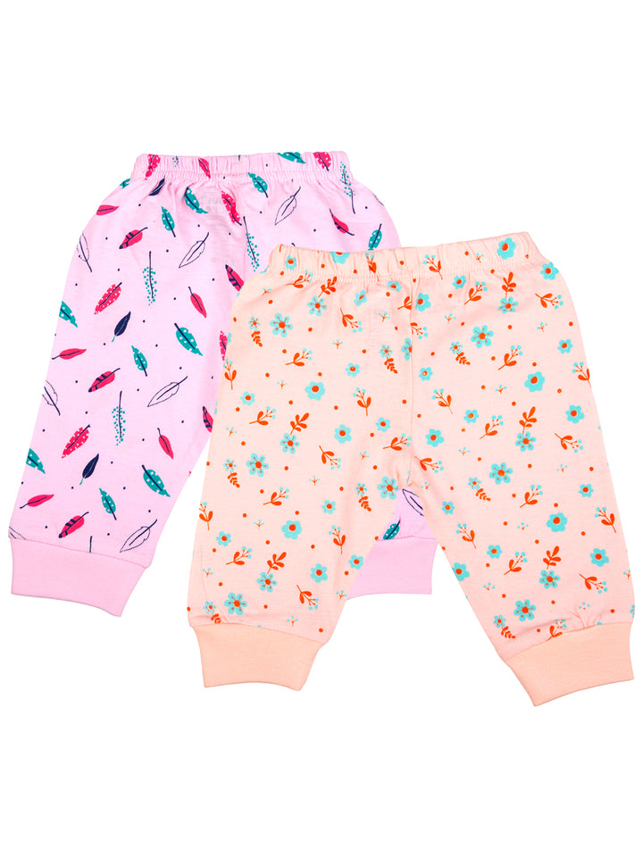 Mee Mee Full Length Leggings Pack of 2 - Peach & Pink