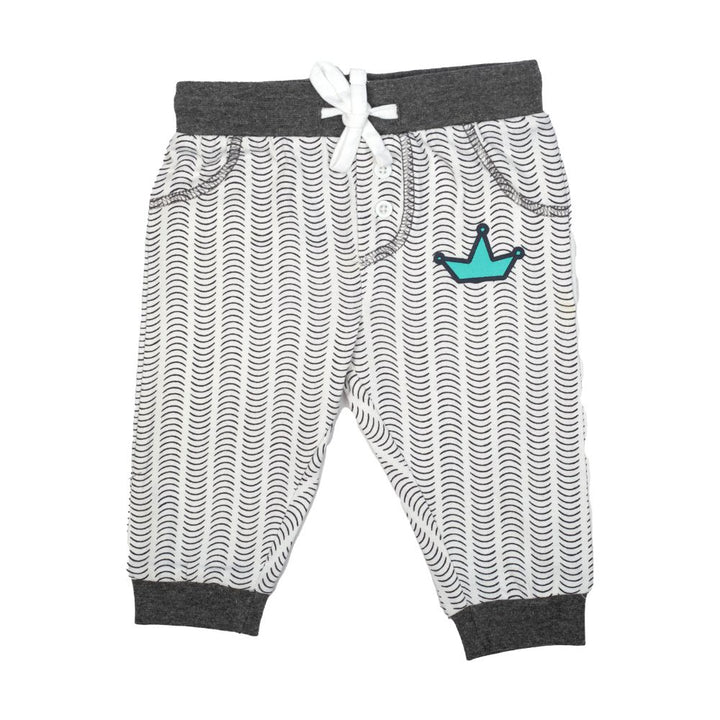 Mee Mee Kids White &Amp Mint Green Track Pants - Pack Of 2