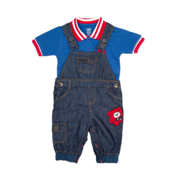 Mee Mee Short Sleeve Boys Dungaree Set