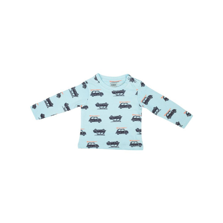 Mee Mee Boys Pack Of 2 T-Shirt Grey Melnage &Amp Blue