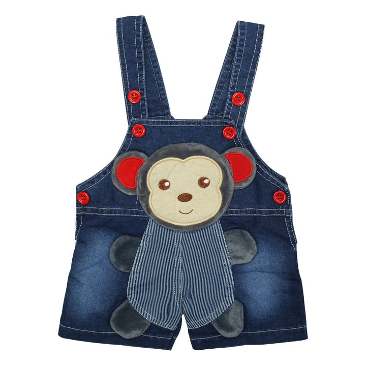 Mee Mee Short Sleeve Printed Tee Monkey Dungaree Set