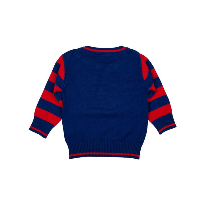 Mee Mee Full Sleeve Boys Sweater (Blue_Red)