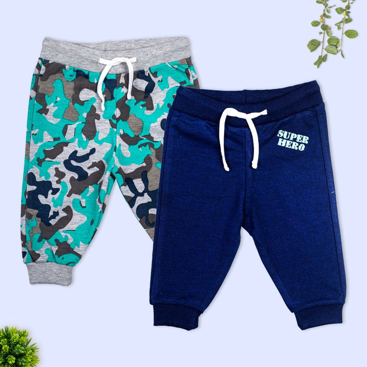 Mee Mee Boys Pack Of 2 Leggings Grey Melange &Amp Navy