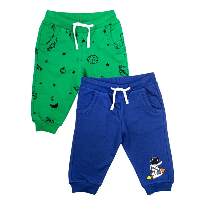 Mee Mee Boys Pack Of 2 Leggings Blue &Amp Green