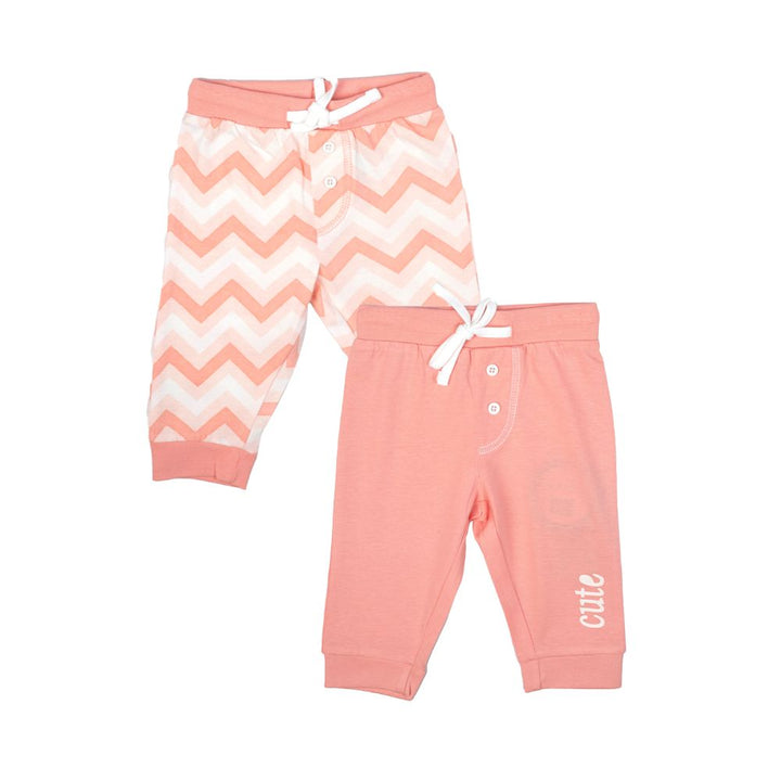 Mee Mee Kids Pink Stripes Track Pants - Pack Of 2