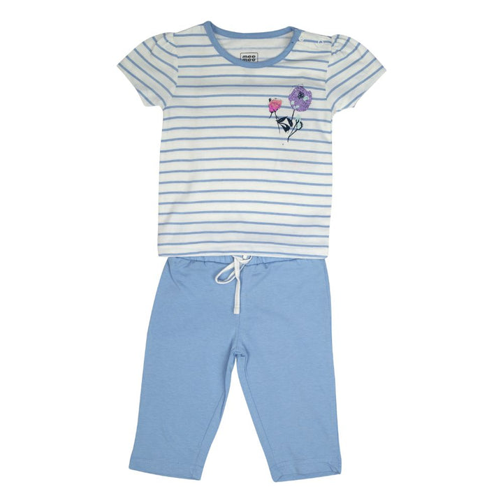 Mee Mee Kids Short Sleeve Stripe Night Suit