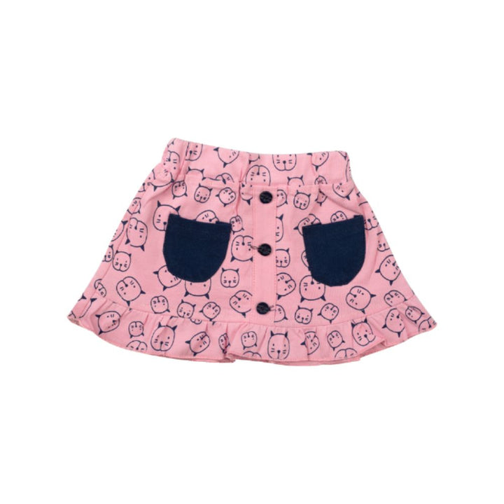 Mee Mee Girls Skirt set - Navy Pink