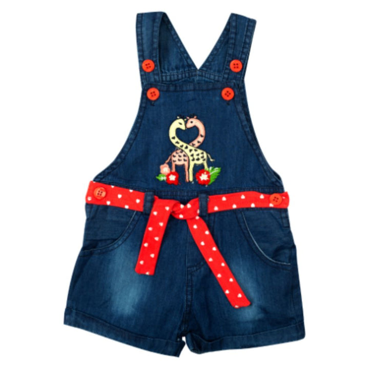 Mee Mee Girls Dungaree set -Pink