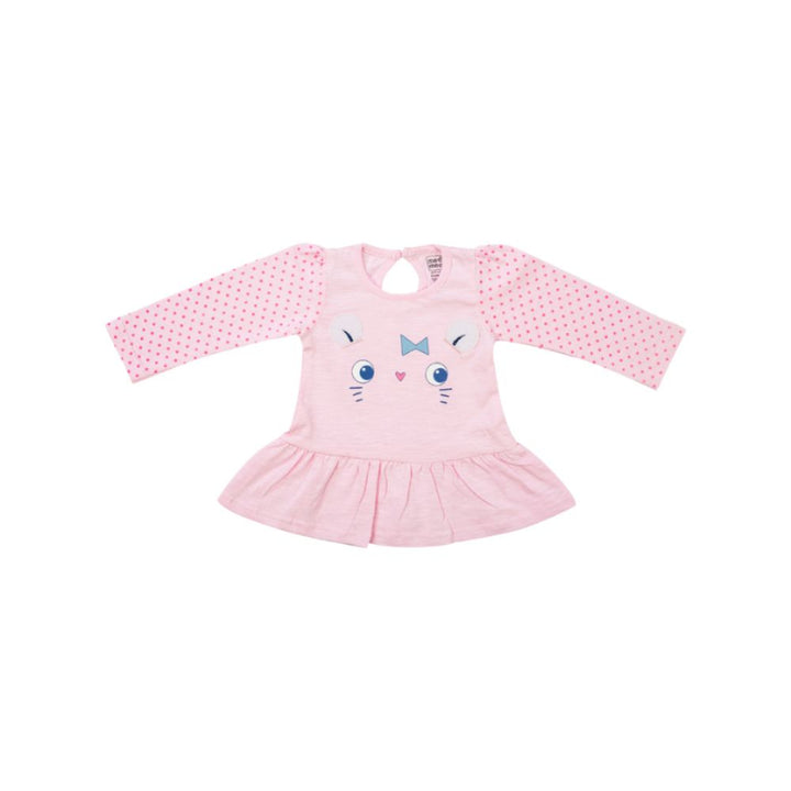 Mee Mee Girls Printed Frocks -Light Pink