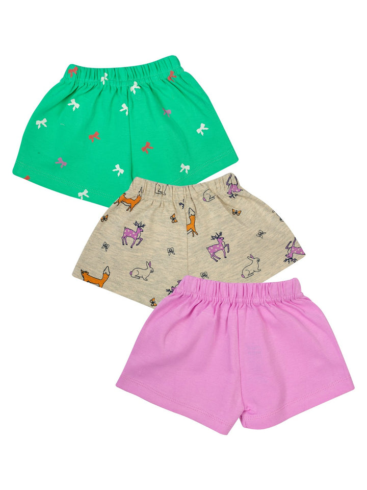 Mee Mee Shorts Pack Of 3 - Oat Mint & Lilac