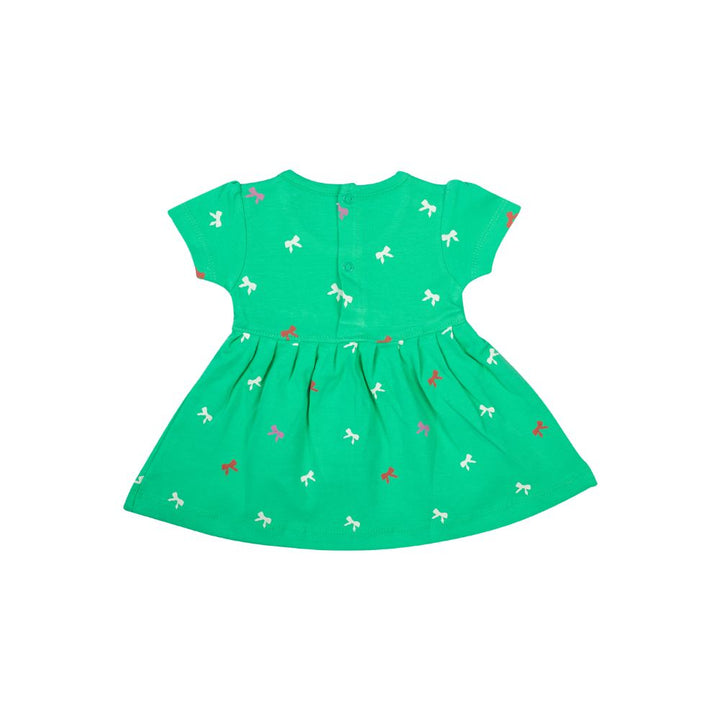 Mee Mee Girls Printed Frock Pack Of 2 -Oat & Mint