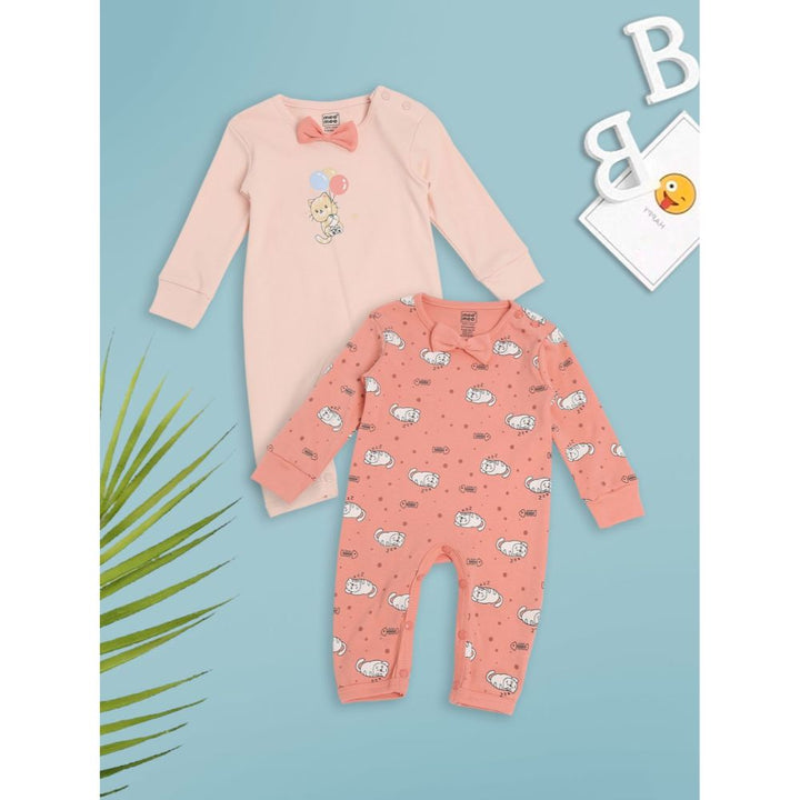 Mee Mee Full Sleeve Romper -Peach