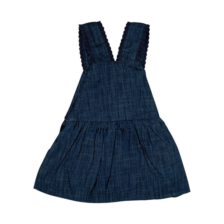 Mee Mee Girls Denim Frock With Top - Blue