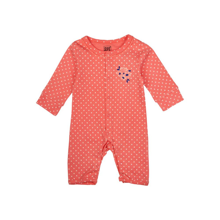 Mee Mee Full Sleeve Romper -Coral