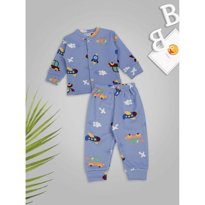 Meemee Night Suit In Blue