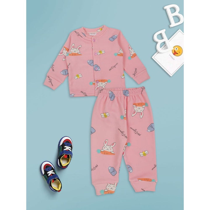 Meemee Night Suit In Pink