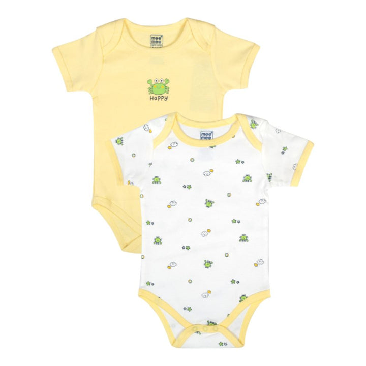 Mee Mee Kids Happy Frog Print Bodysuit Pack Of 2