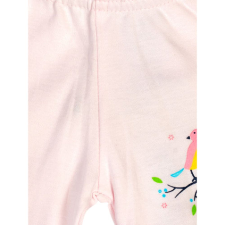 Mee Mee Baby White Pink Bird Print Shorts - Pack Of 2