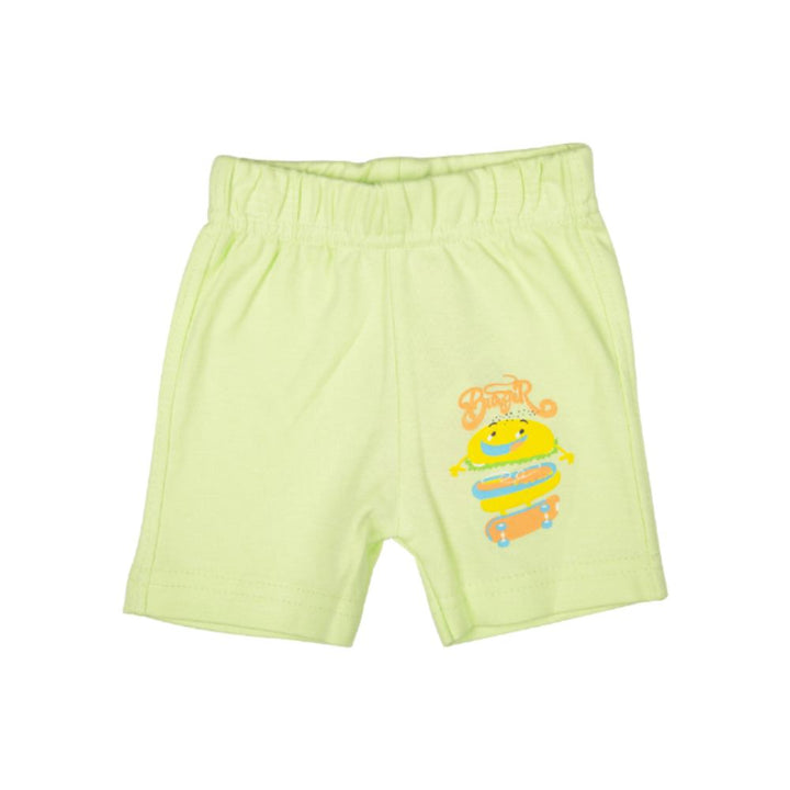 Mee Mee Kids White Printed Short Pack Of 2 (Sea Green)