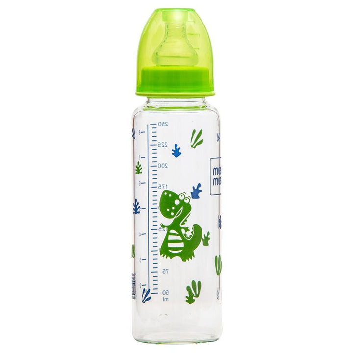 Mee Mee Premium Glass Feeding Bottle (Green)